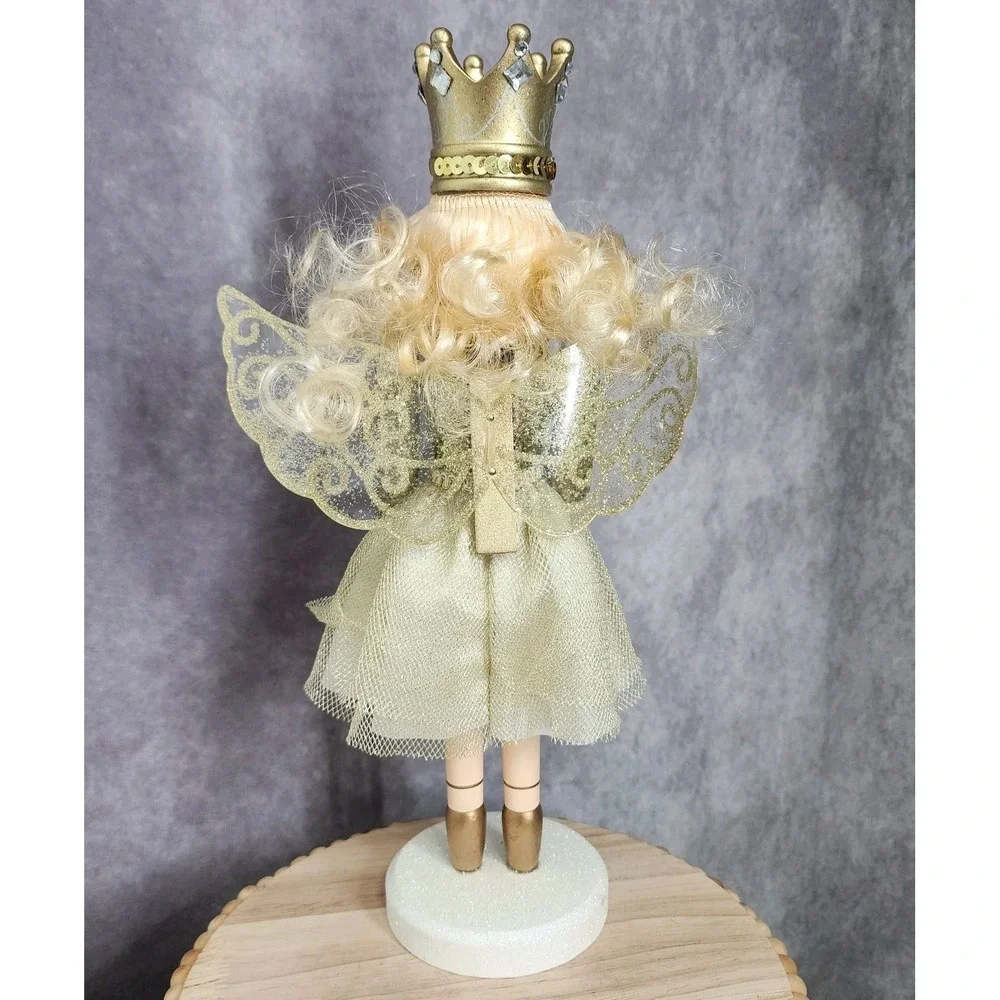Gold Ballerina Princess Nutcracker Crown Tutu‎ Wooden Christmas 14